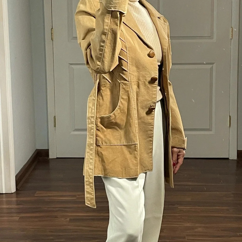 Vintage Styles 100% Genuine Leather Coat Jacket size M - Picture 3 of 15